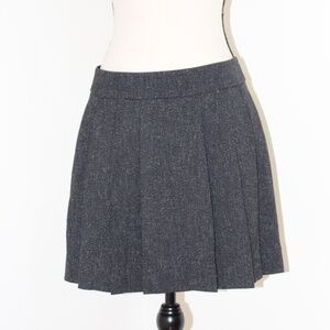 Gap, heather black wide Pleated Skirt